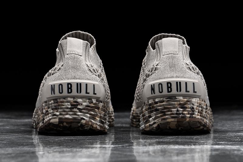 Nobull Wild Sand Knit Runner Men's Running Shoes Brown | USA Q1115M
